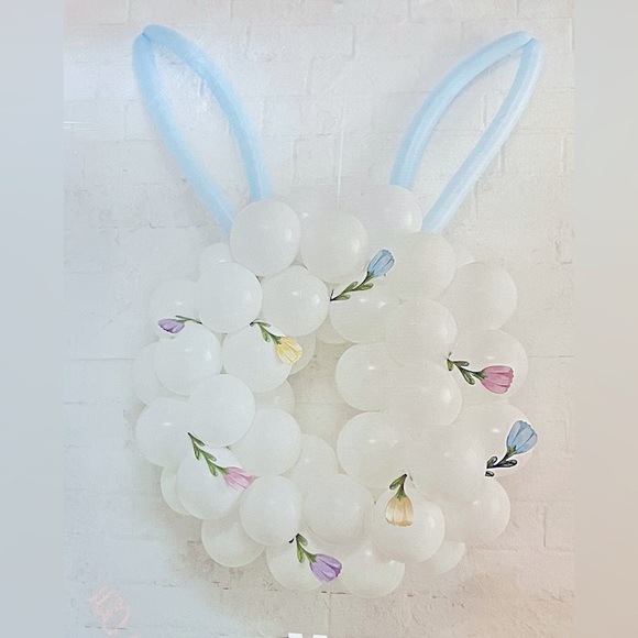 Easter Bunny Balloon Decoration- Perfect for Baby Shower or Birthday Party Decor - Picture 1 of 5